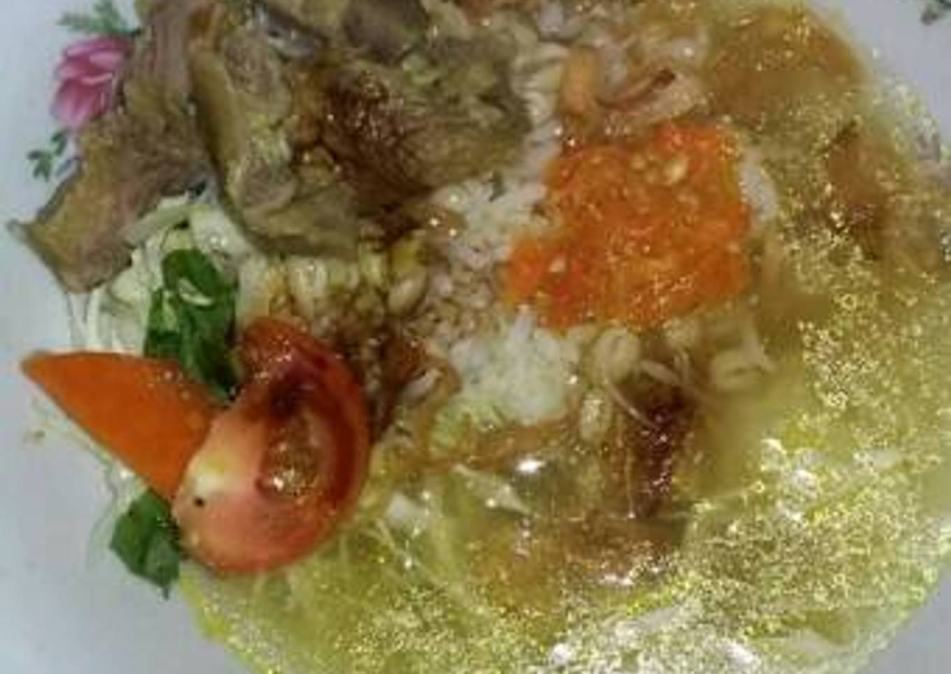 Soto daging kilat