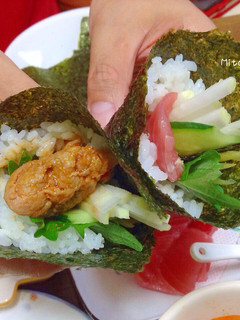 家常手卷壽司 的食譜成品照片