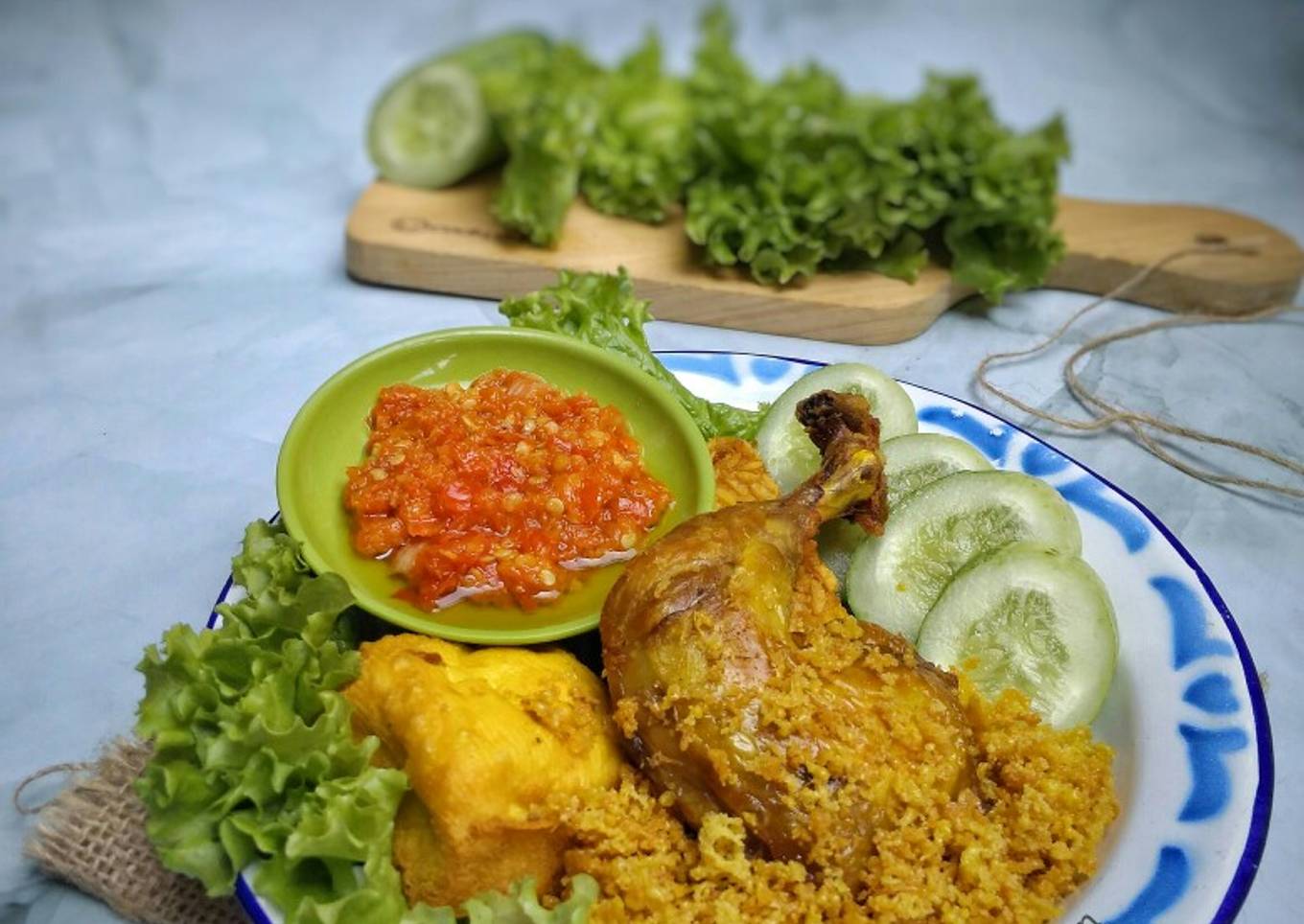 Ayam Kremes Sambal Korek