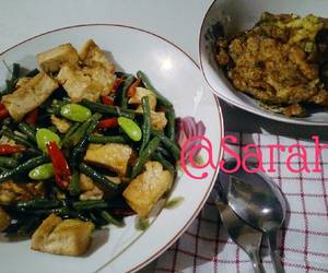 Mudahnya Memasak Telur dadar &amp;amp; Oseng kacang panjang tahu goreng Yummy Mantul