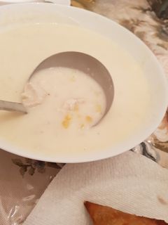 صورة لوصفة شوربة الدجاج الكريمية