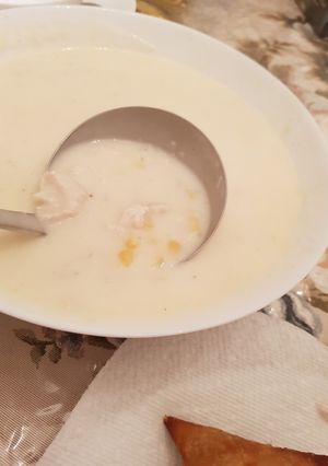 صورة لوصفة شوربة الدجاج الكريمية