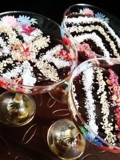 عکسی از دستور دسر پودینگ شکلاتی