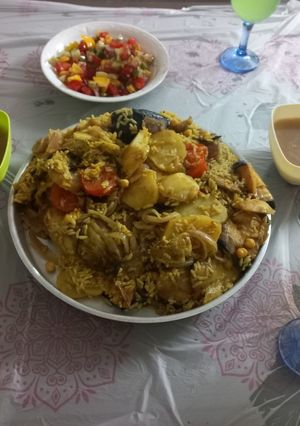 صورة لوصفة مقلوبة باللحمة