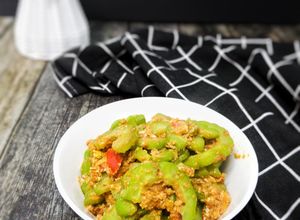 Gambar Peria Goreng Telur