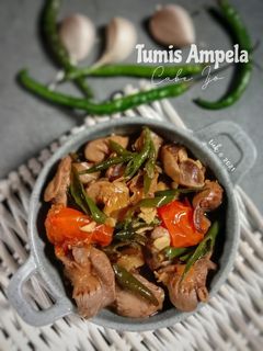 Foto resep Tumis Ampela Ayam Cabe Ijo