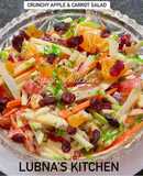 Crunchy Apple & Carrot Salad with Creamy Dressing: