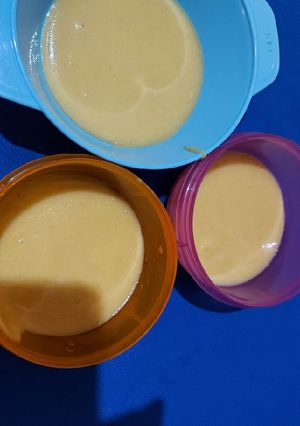 Foto resep Bubur udang kentang wortel tempe (MPASI)