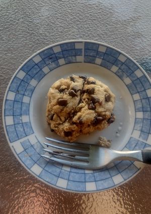 Una foto de Cookie al microondas