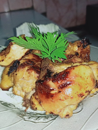 Resep Ayam panggang gurih nyos Enak Dan Mudah