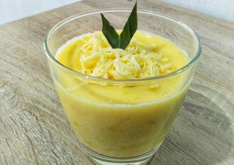 Bubur Jagung Manis Topping Keju