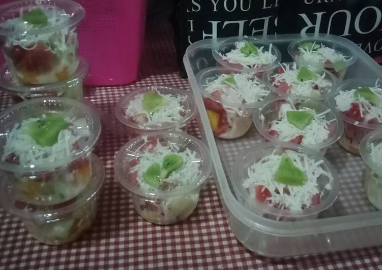 Salad Buah Cup, cocok untuk jualan guys😄