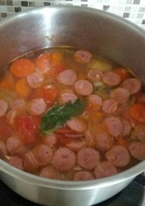 Foto resep Sop Sosis Macaroni