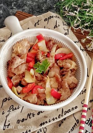 Foto resep Japanese Chicken Nanban with paprika