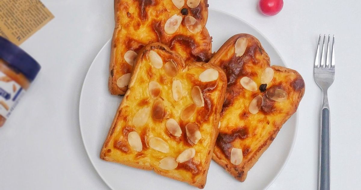 Resep almond toast rumahan enak dan mudah - Cookpad