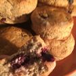 Scones integrales con arándanos
