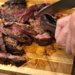 A picture of Jamaican Skirt Steak.