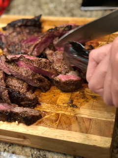 A picture of Jamaican Skirt Steak.