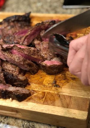 A picture of Jamaican Skirt Steak.