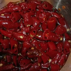 A picture of Red chilli Pickle.