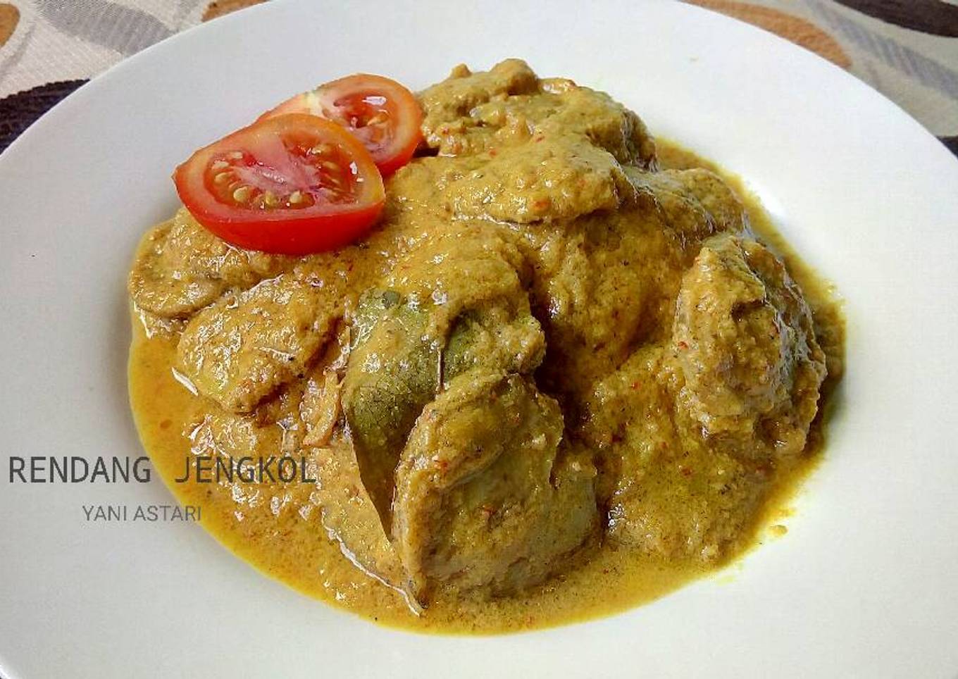 Rendang jengkol (tips mengurangi bau)