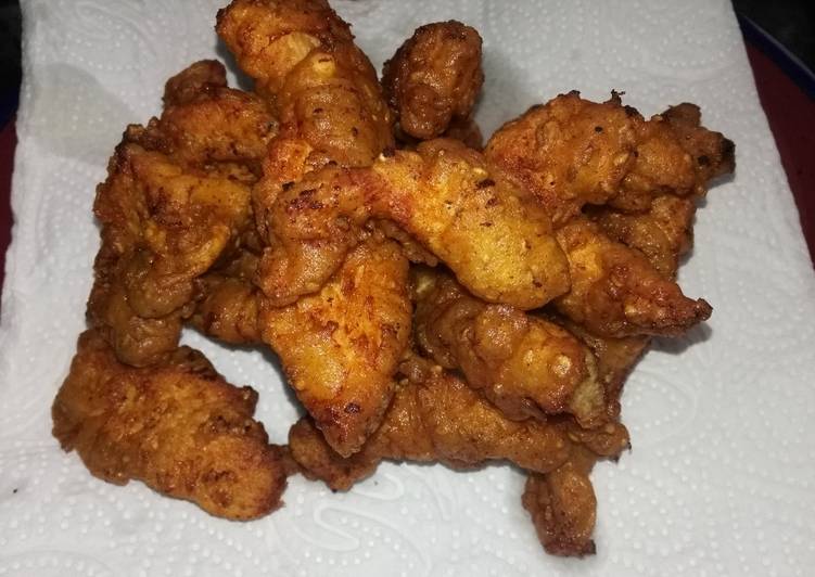 أصابع الدجاج المقرمشة 😋