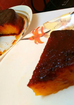 A picture of Caramel bread pudding.