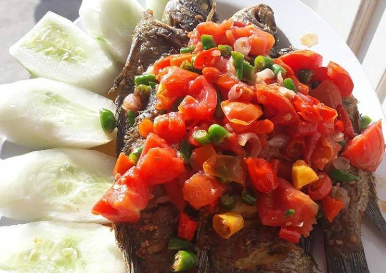 Ikan mujaer goreng sambal dabu2