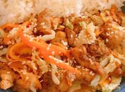 A picture of chicken topping