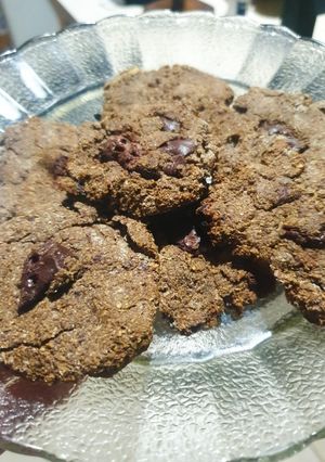 Una foto de Galletitas de avena, almendra y chocolate