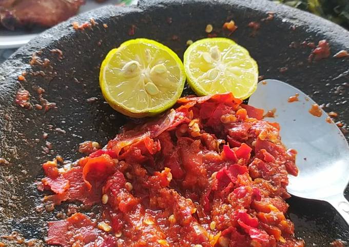 Sambel Terasi Mentah