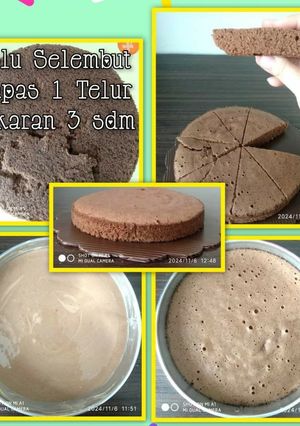 Foto resep Bolu Selembut Kapas 1 Telur