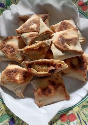 Foto resep Pangsit Pisang Coklat Panggang Teflon