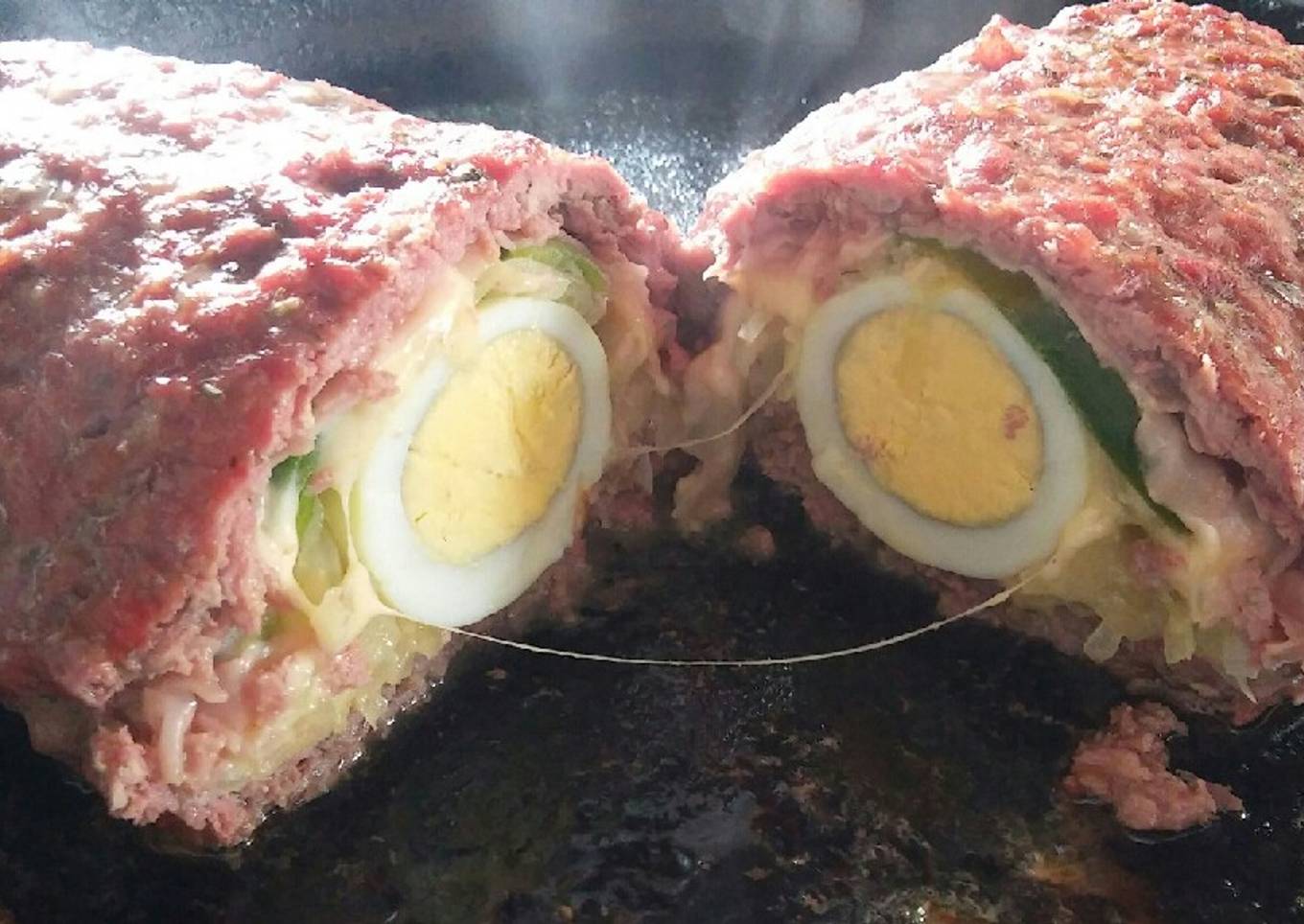 Arrollado de carne picada.😋😉