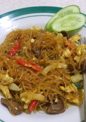 Foto resep Soun Goreng Bakso Telur