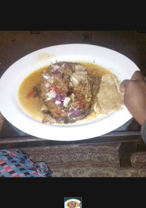 A picture of Gurasa with fish.