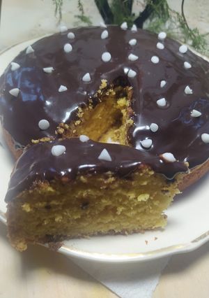 Una foto de Torta De Naranja, Mandarina Y Ganache De Chocolate