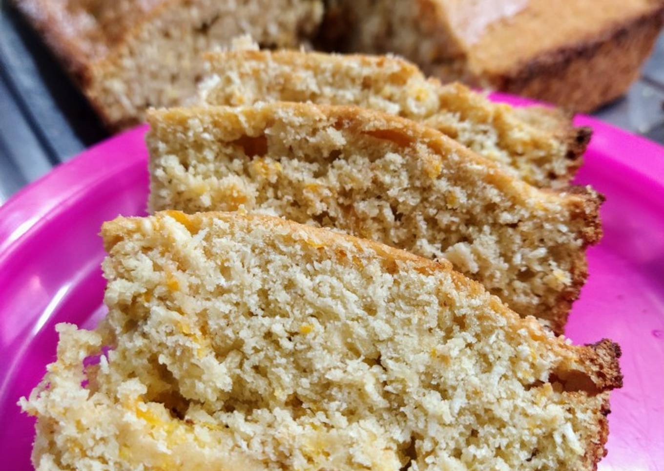 Budín saludable con frutas