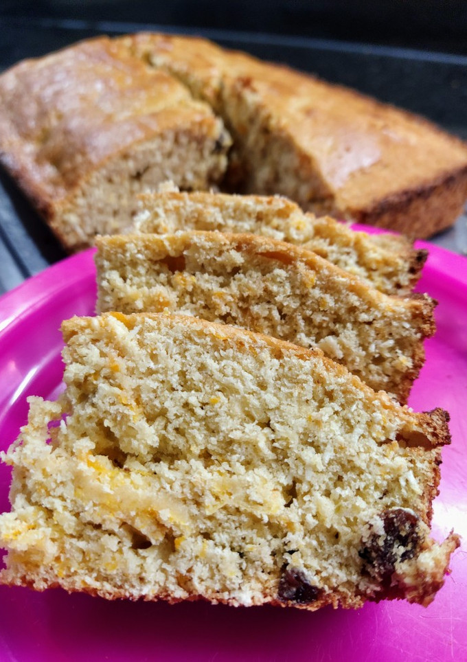 Una foto de Budín saludable con frutas