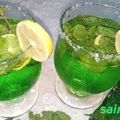 A picture of Green ice soda💚گرین آٸس سوڈا💚.