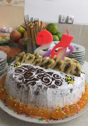 عکسی از دستور کیک تولد همسر جان
