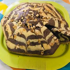 A picture of Marble cake (eggless).