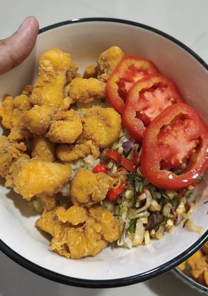 Foto resep Nasi ayam sambel matah
