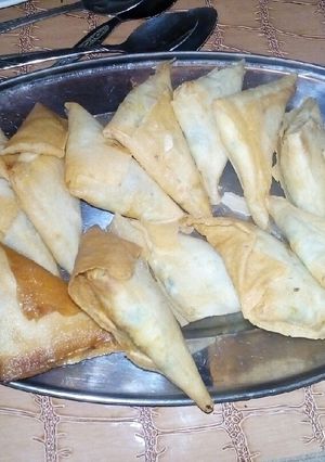 صورة لوصفة سمبوسك بالجبنة البيضا