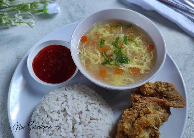 Resep Isi Piringku - Sup Jagung Telur Oleh Nur Sabatiana - Cookpad