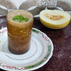 Muskmelon juice A picture of Muskmelon juice.