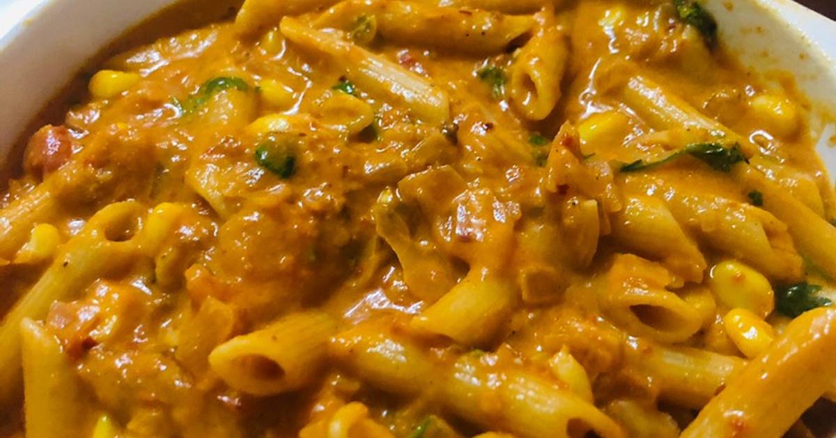 Pink sauce pasta Recipe by Pooja Singh - Cookpad
