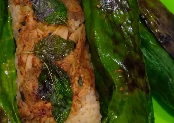 Resep Nasi Bakar Ayam Suwir Kemangi Oleh Mommy Sky Cookpad