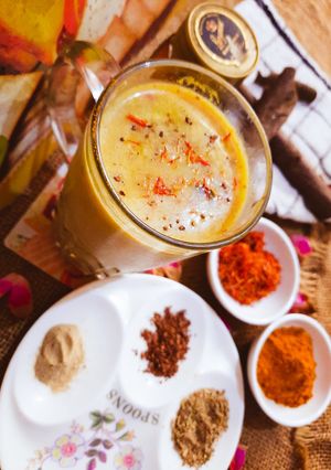 A picture of Masala Golden Milk.