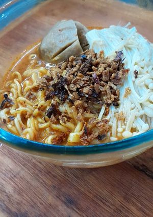 Foto resep Creamy Ramen Enoki (3 bahan saja)